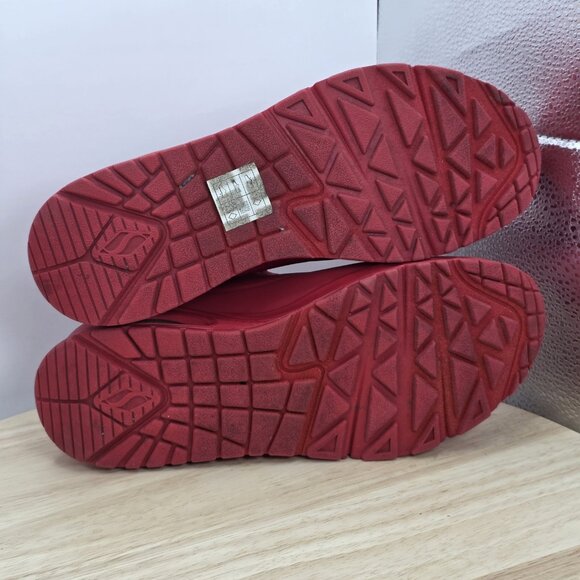 Womens Size 6.5 - Skechers Los Angeles Street Uno Red Lace up Sneakers July 4 - Picture 7 of 9